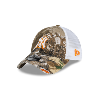 New Era - New York Real Tree Distressed Trucker (Orange) Snapback 9TWENTY