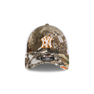 New Era - New York Real Tree Distressed Trucker (Orange) Snapback 9TWENTY