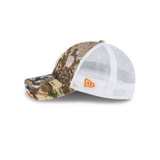 New Era - New York Real Tree Distressed Trucker (Orange) Snapback 9TWENTY