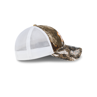 New Era - New York Real Tree Distressed Trucker (Orange) Snapback 9TWENTY