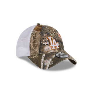 New Era - Los Angeles Real Tree Distressed Trucker (Orange) Snapback 9TWENTY