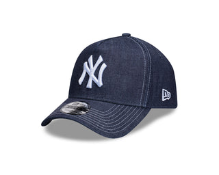 New Era - New York Yankees 9FORTY A-Frame Navy Denim Contract Stitching