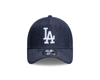 New Era - Los Aageles 9FORTY A-Frame Navy Denim Contract Stitching