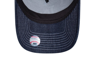 New Era - Los Aageles 9FORTY A-Frame Navy Denim Contract Stitching