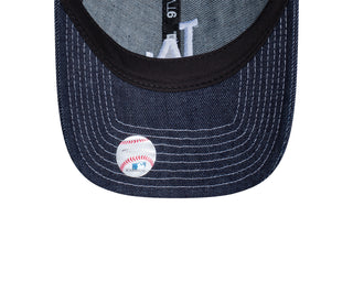 New Era - Los Aageles 9TWENTY Adjustable Navy Denim Contract Stitching