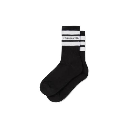 Polar Skate Co. - Fat Stripe Socks - Black