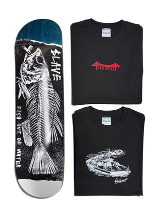 Parliament - 1x 8.0" SLAVE Deck & 2x Parliament T-Shirts Bundle
