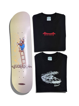 Parliament - 1x 8.25" Poolroom Deck & 2x Parliament T-Shirts Bundle