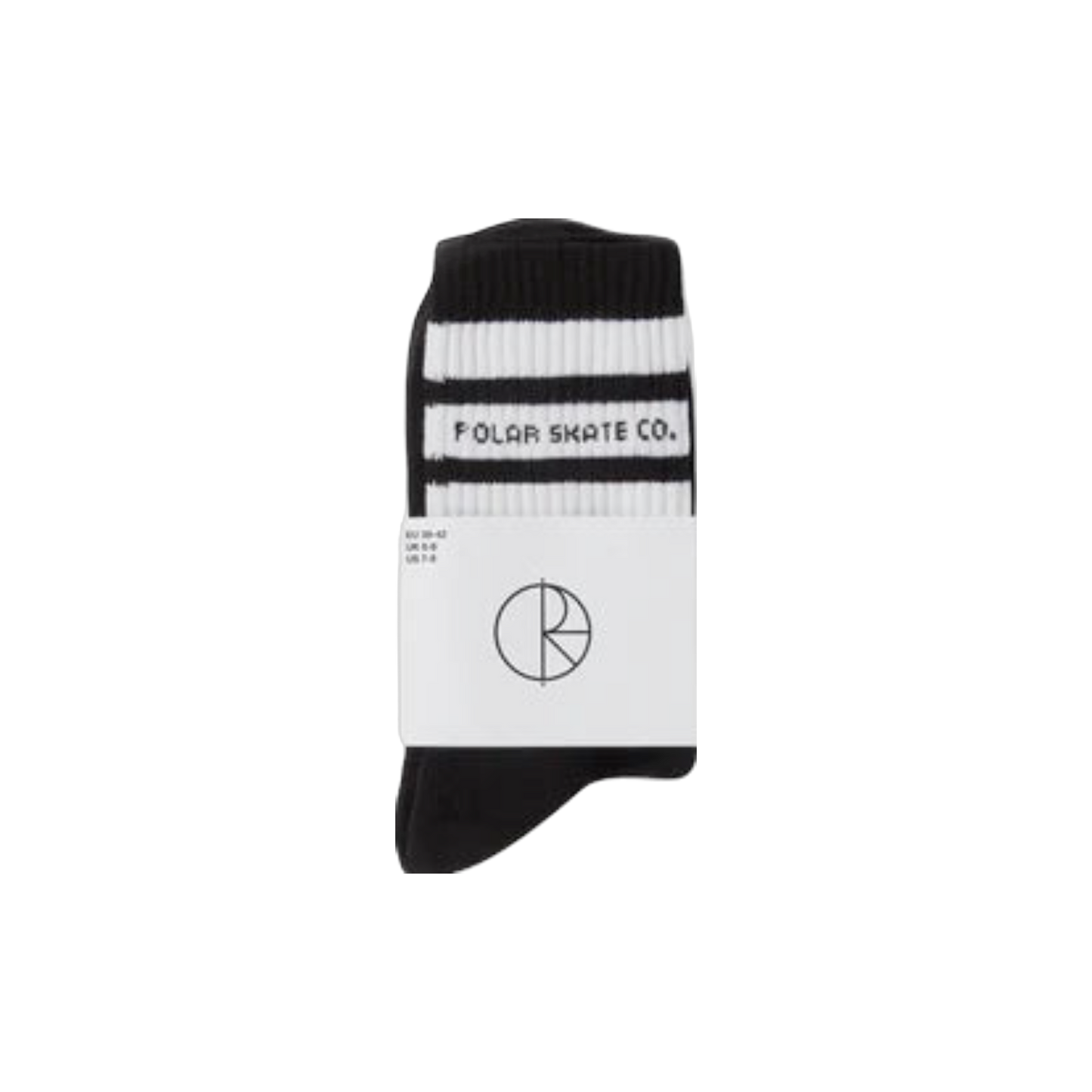 Polar Skate Co. - Fat Stripe Socks - Black