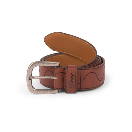 Dime - Desert Leather Belt - Brown