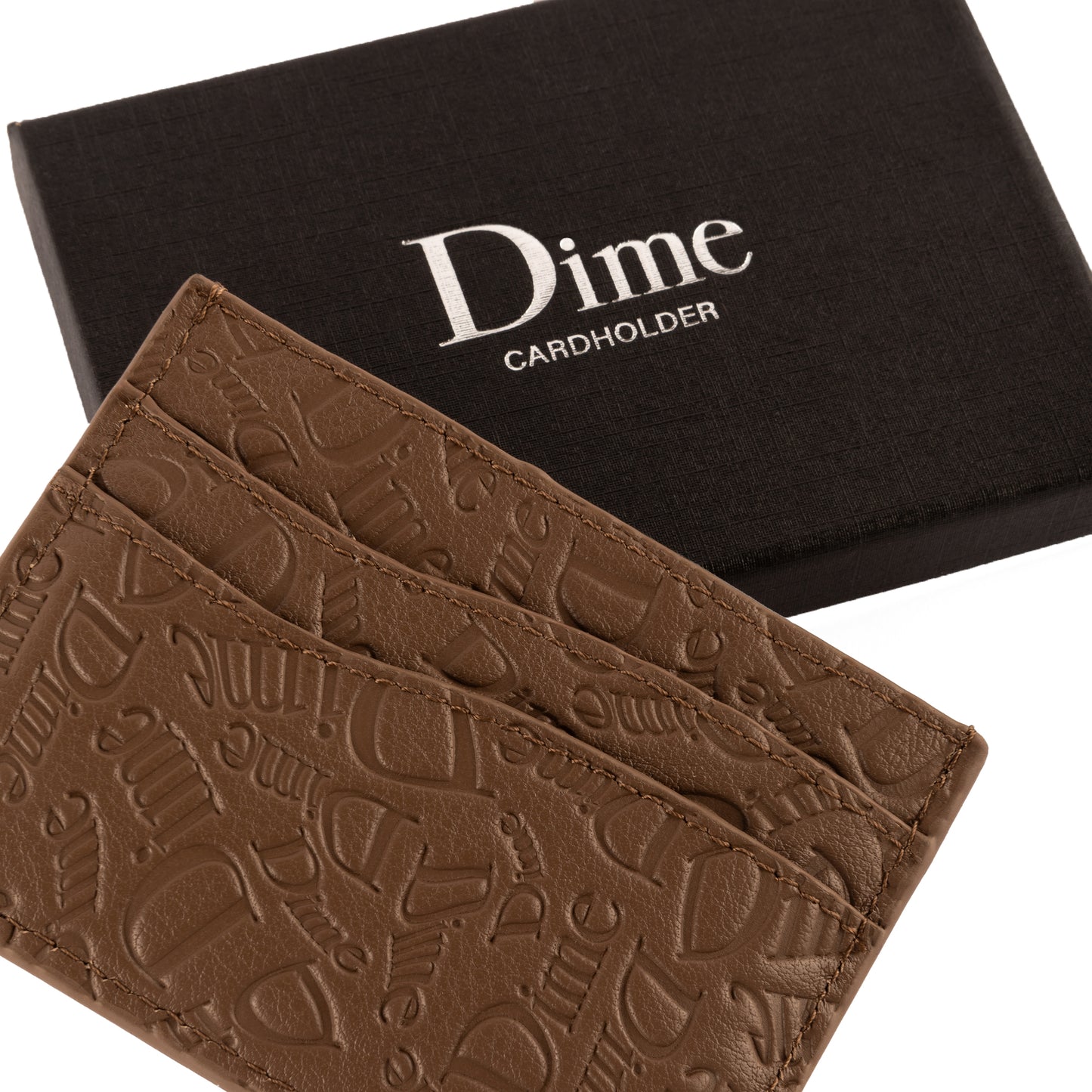 Dime - Haha Leather Cardholder - Walnut