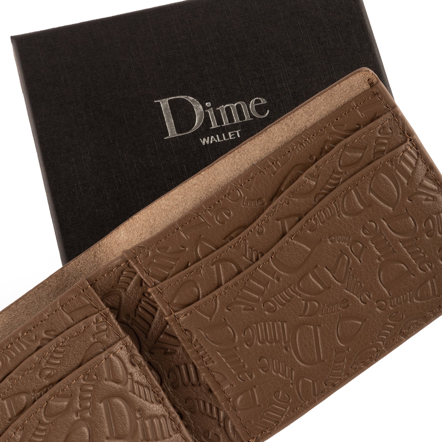 Dime - Haha Leather Wallet - Walnut