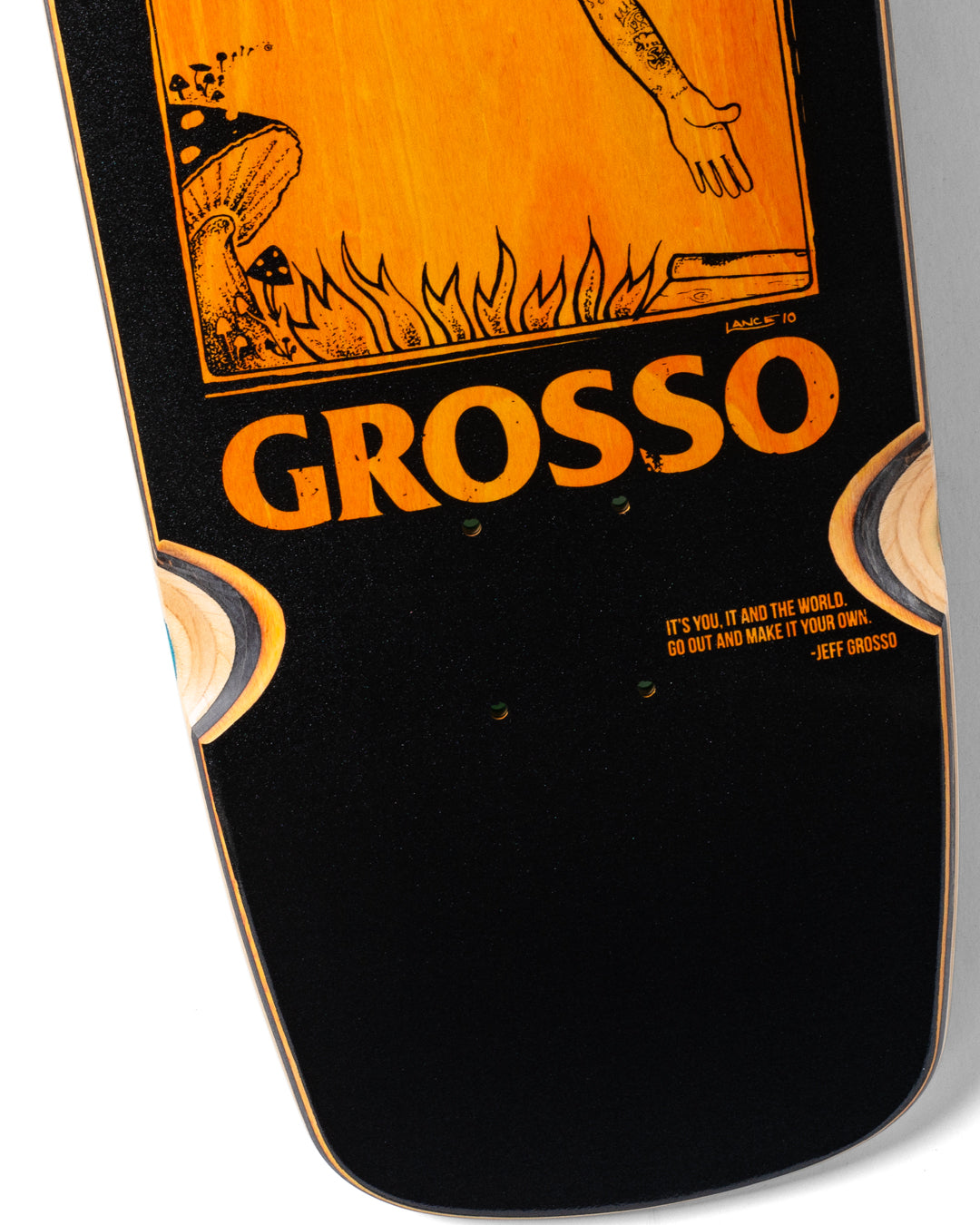 Antihero Skateboards - SSD 25 GROSSO HAND PLANT BLACK 9.25 WHEEL WELLS SQUARE EDGE