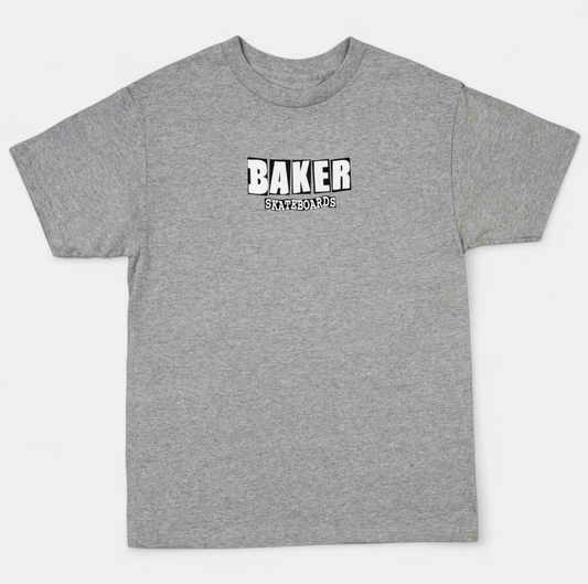 BAKER- Brand Logo Heather Grey Tee