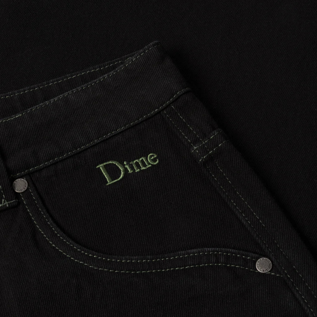 Dime - Classic Baggy Denim Pants - Black