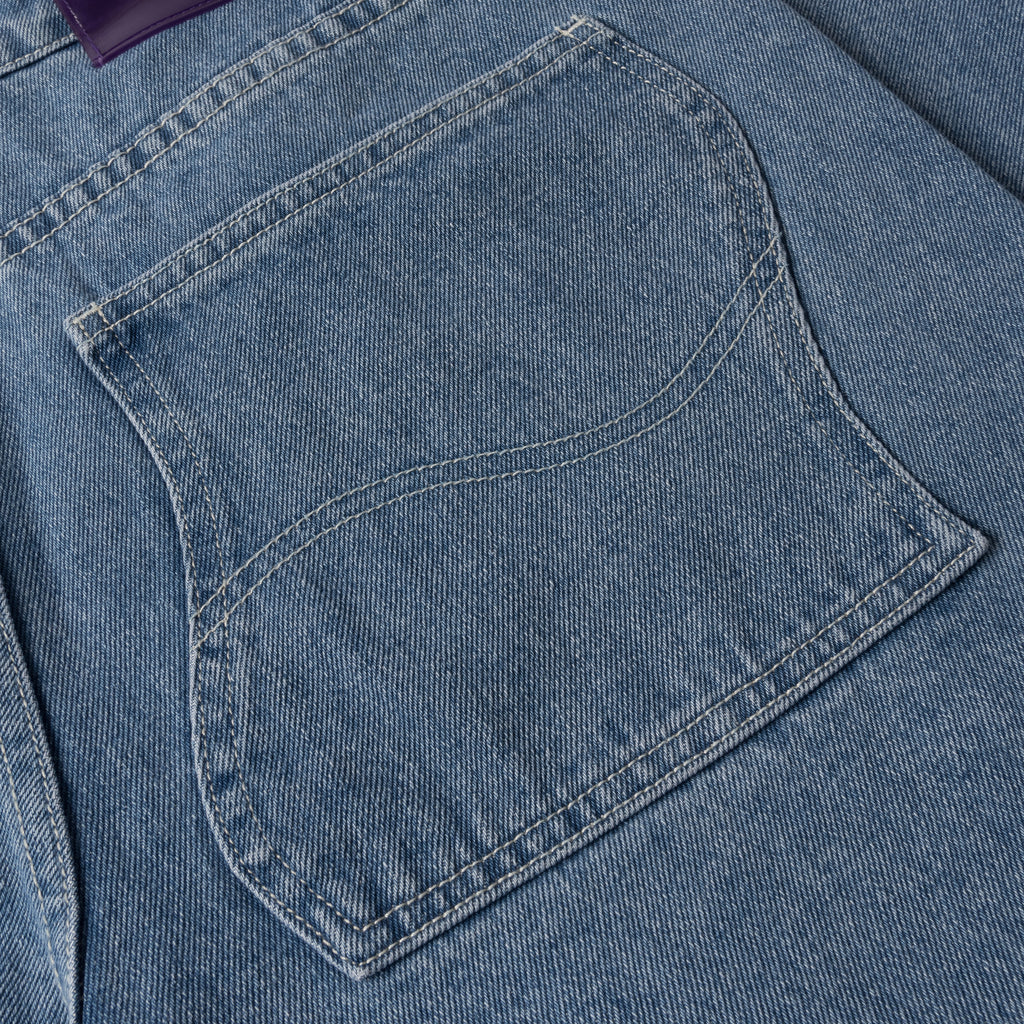 Dime - Classic Baggy Denim Pants - Blue Washed