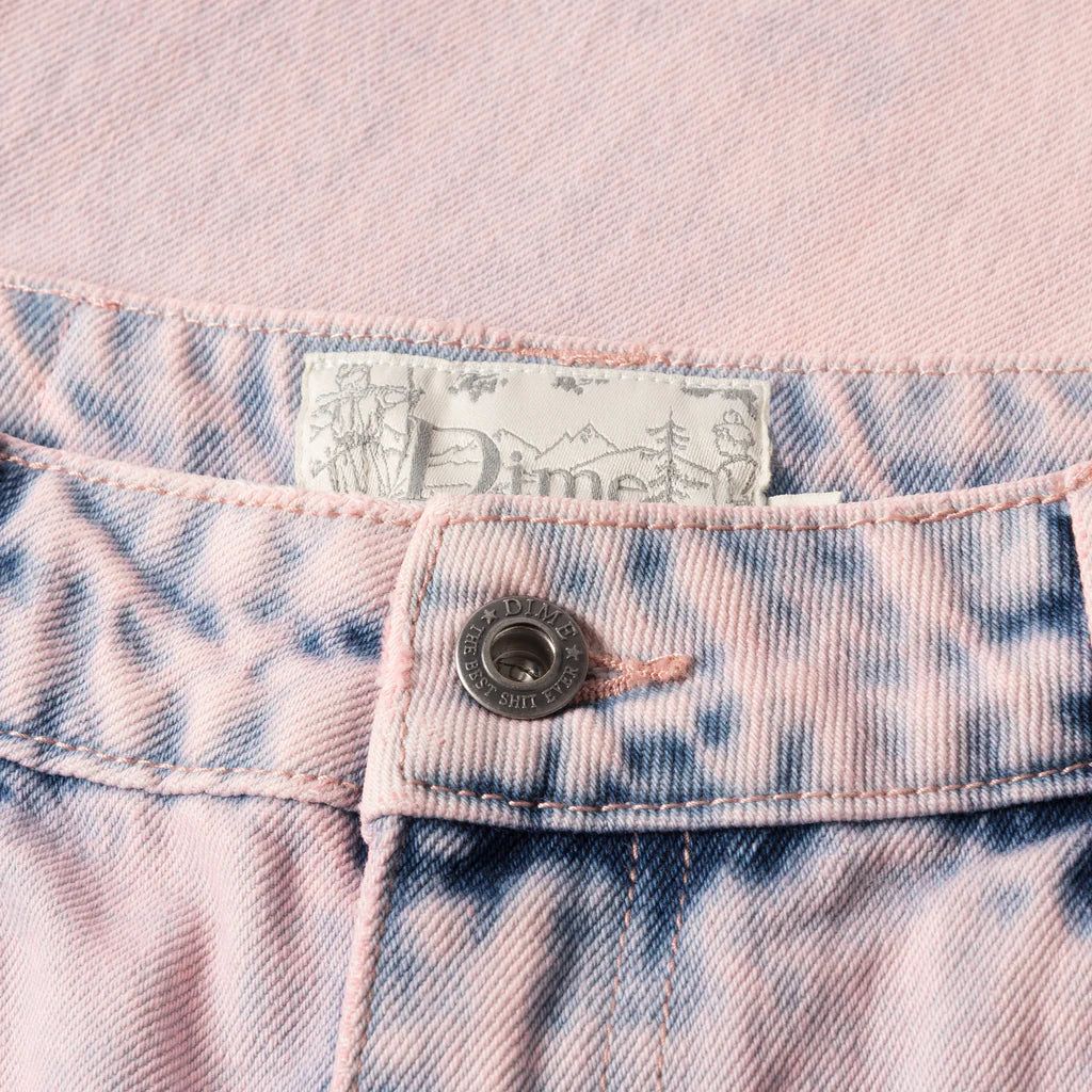 Dime -Classic Baggy Denim Pants - Overdyed Pink