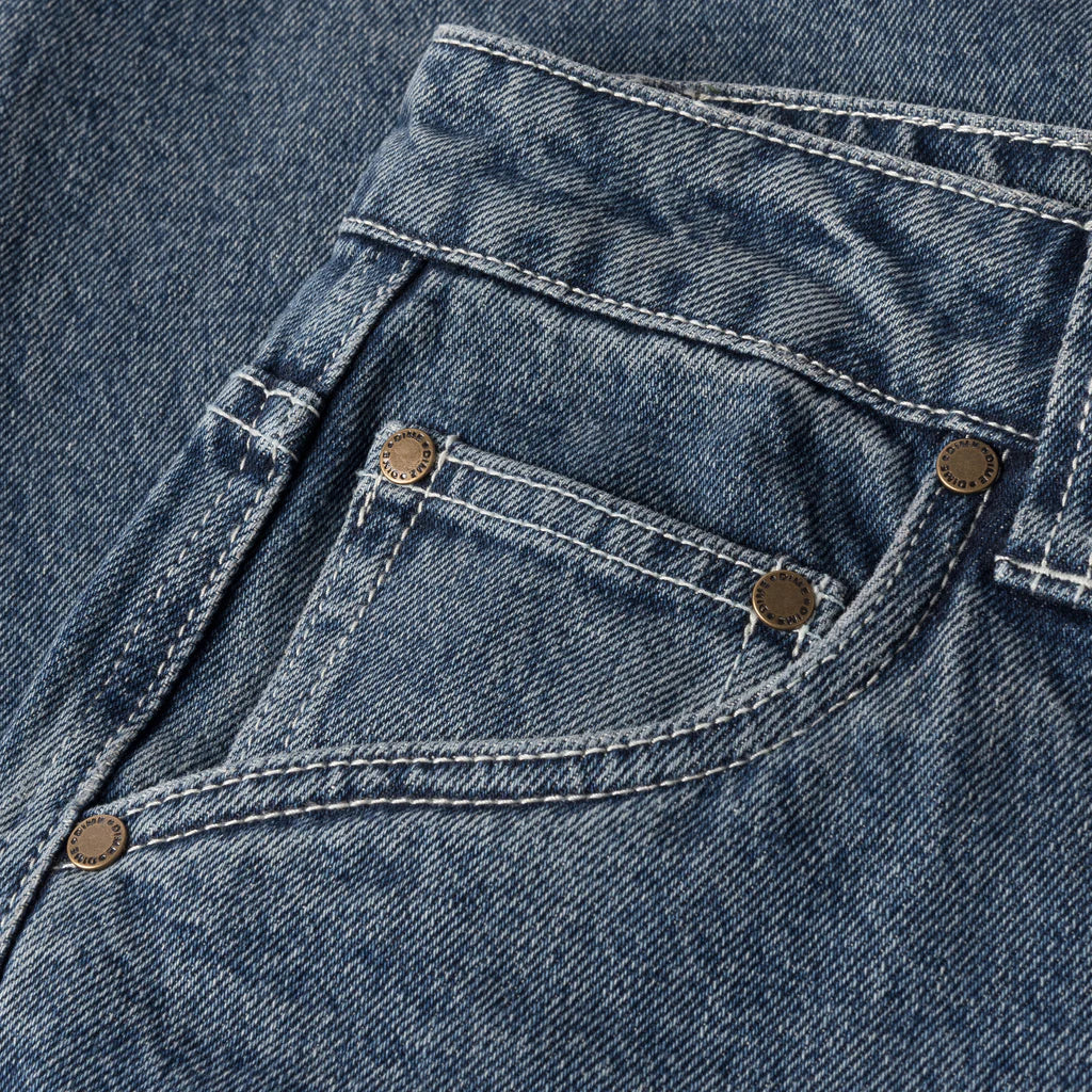 Dime -  Classic Relaxed Denim - Stone Washed