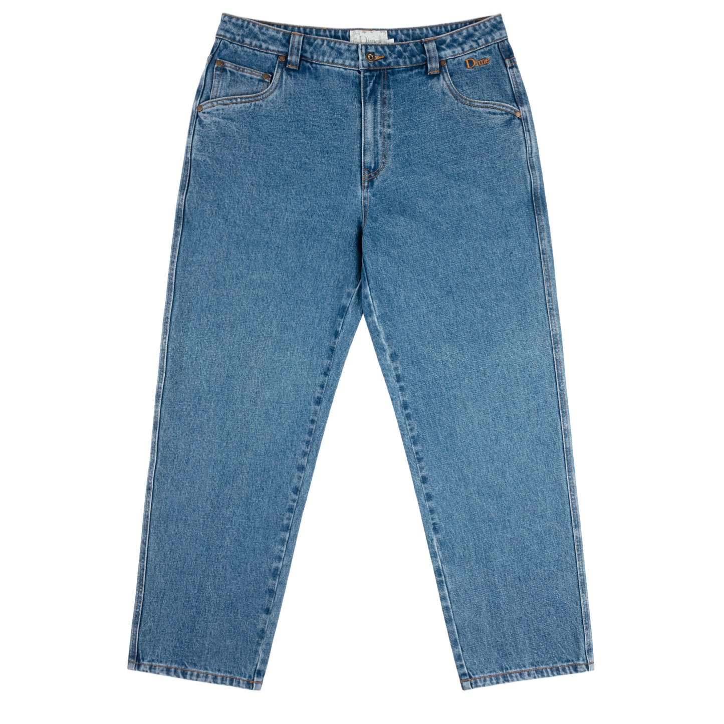 Dime - Classic Relaxed Denim Pants - Indigo Washed