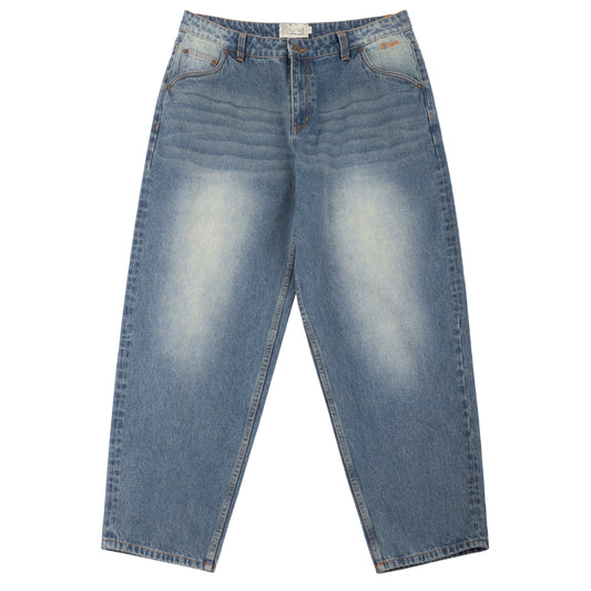 Dime - Baggy Denim Pants - Sandblasted Indigo