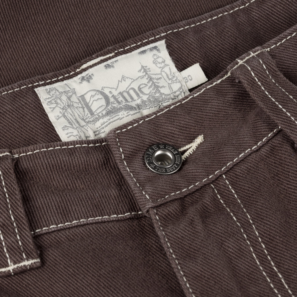 Dime - Classic Denim Shorts - Washed Brown