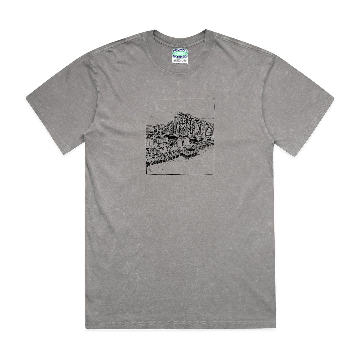 Parliament - Bridge 3.0 T-Shirt - Vintage Grey Stone Wash