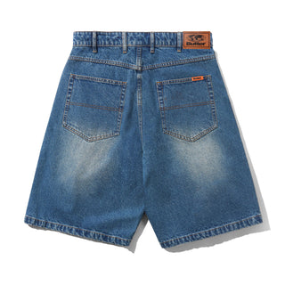 Butter Goods - Baggy Denim Shorts Distressed Indigo