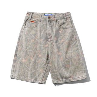 Butter Goods - Baggy Denim Shorts Forest Camo
