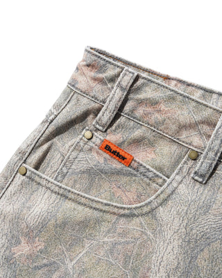 Butter Goods - Baggy Denim Shorts Forest Camo