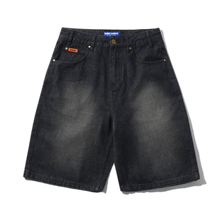 Butter Goods - Baggy Denim Shorts Slub Black