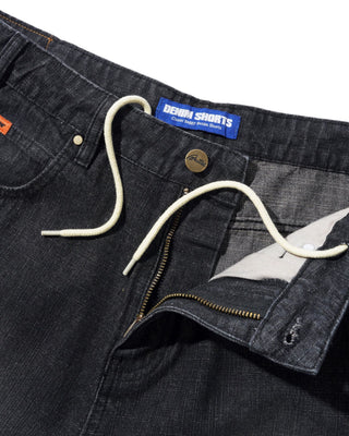 Butter Goods - Baggy Denim Shorts Slub Black