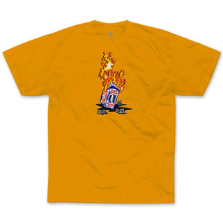 Black Label Skateboards - Fire Brewed T-Shirt Gold