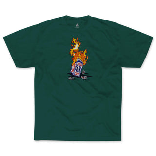 Black Label Skateboards - Fire Brewed T-Shirt Tree Green