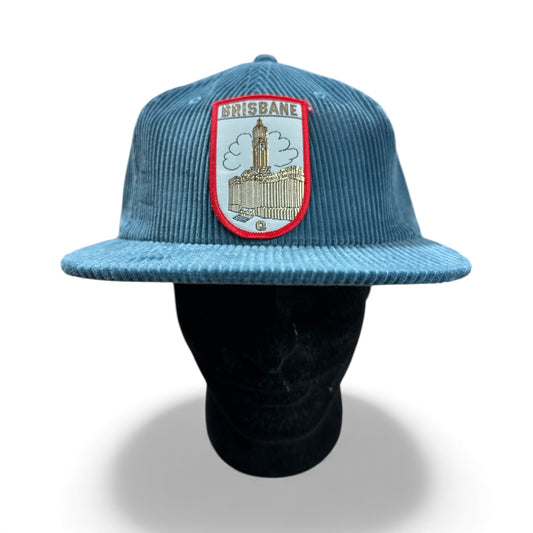 Parliament Queensland Vintage Patch - Cord Hat (Brisbane town hall gold with cloud)
