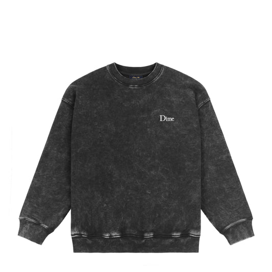 Dime - Classic French Terry Crewneck - Faded Black