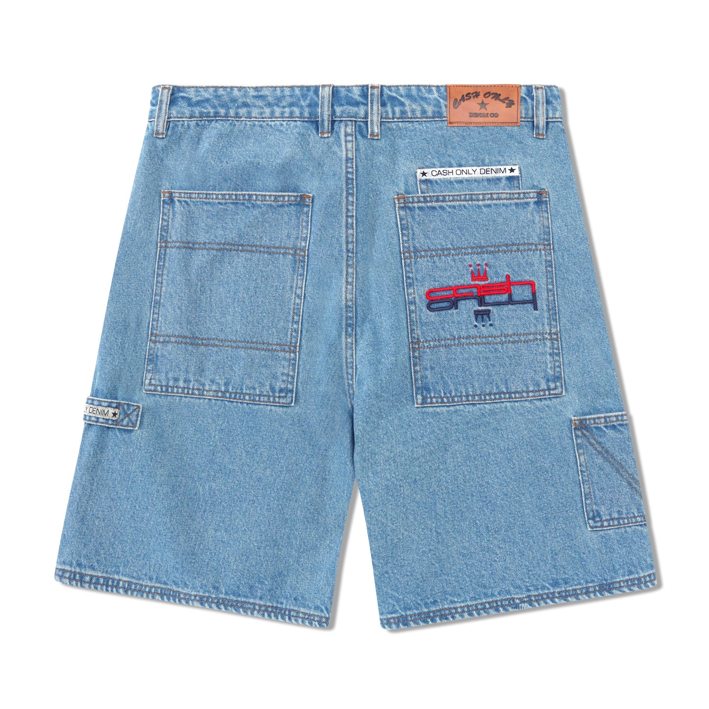 Cash Only - Crown Denim Shorts - Washed Indigo