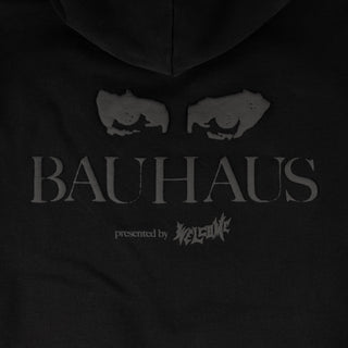 Welcome X Bauhaus - Eyes Pigment-Dyed Hoodie - Black