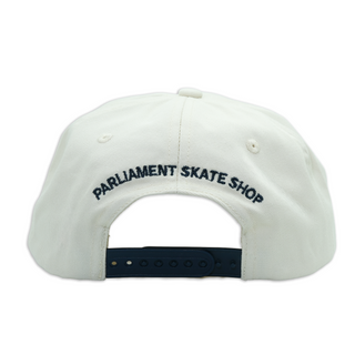 Parliament - Throwie Snapback Cap Ecru / Navy