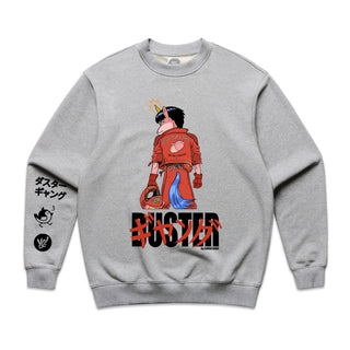 Duster Gang by Gimiks Born - Kaneda Crew Jumper - Grey Marle