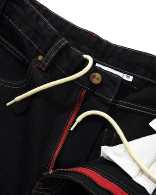 Butter Goods - Dragon Denim Shorts Washed Black