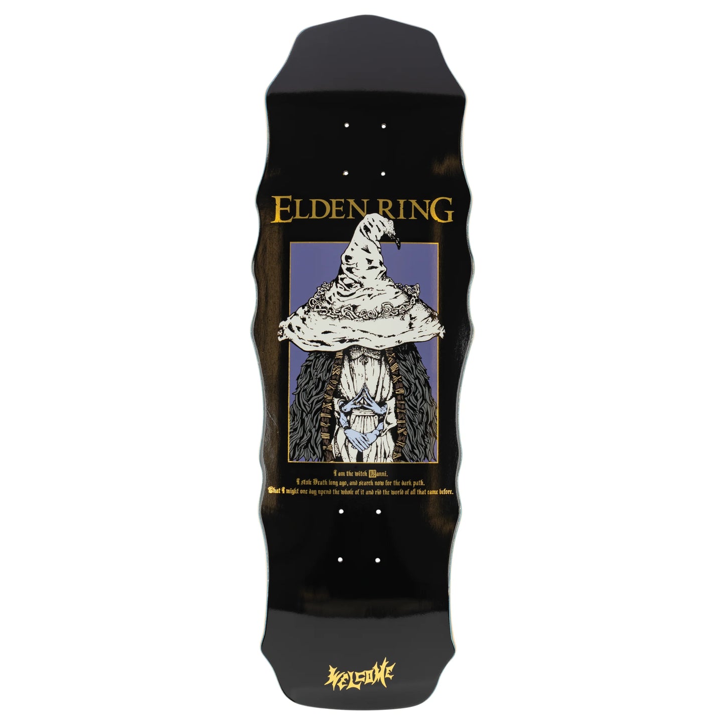 Welcome Skateboards - RANNI ON WIDOW 10.0" - BLACK/GOLD FOIL