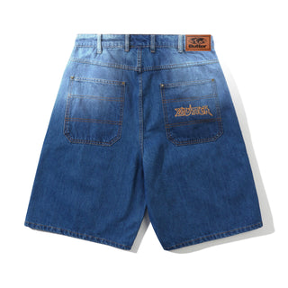 Butter Goods - Encounter Denim Shorts - Washed Slub Blue