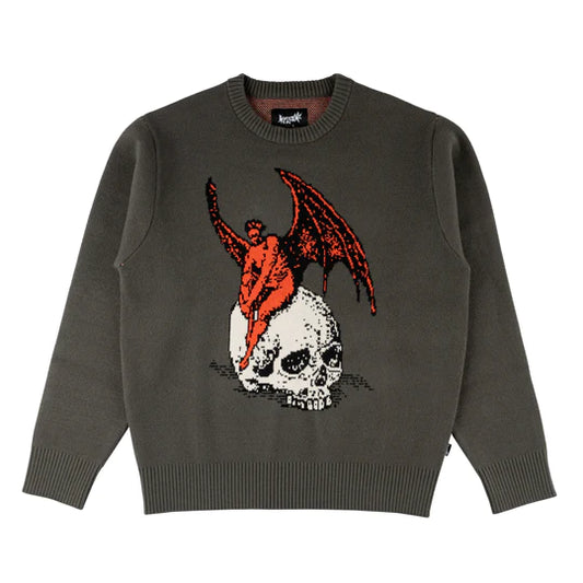 Welcome Skateboards - NEPHILIM KNIT SWEATER - GREY