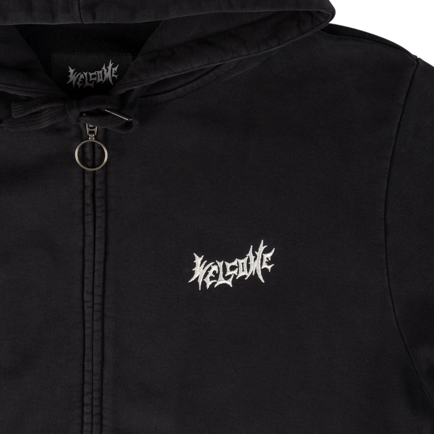 Welcome skateboards - Nephilim Pigment-Dyed Zip Hoodie w/Back Patch