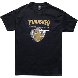 Thrasher - First Cover Tee T-Shirt Black / Gold