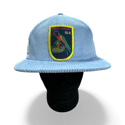 Parliament Queensland Vintage Patch - Cord Hat (Gold Coast Drinking Lorikeet)