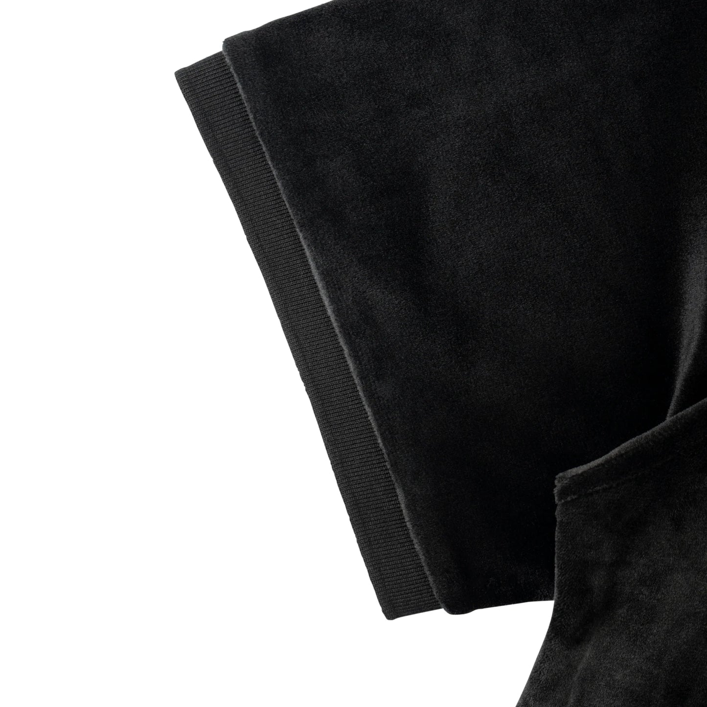 Welcome Skateboards - Grain Embroidered Velour Zip Polo - Black