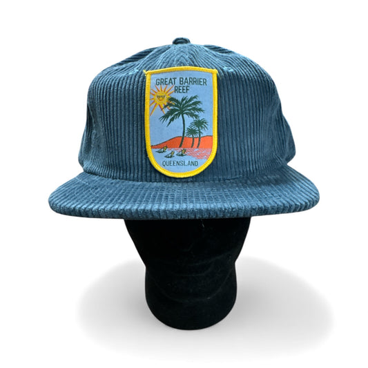 Parliament Queensland Vintage Patch - Cord Hat (Great Barrier Reef Palm Tree)