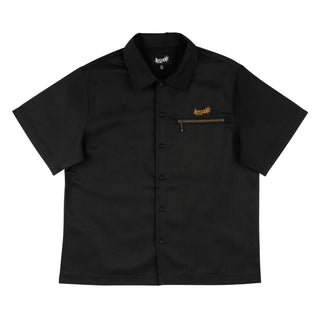 Welcome - Venom Twill Chain Stitch Work Shirt Black