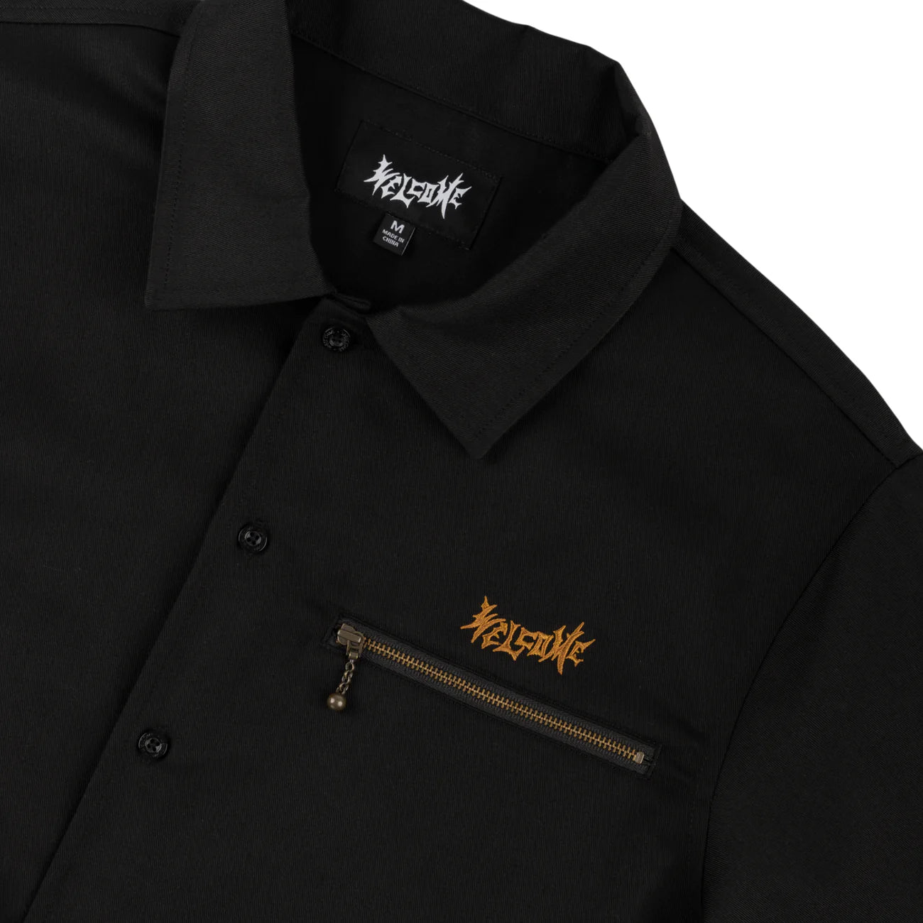 Welcome Skateboards - Venom Chain Stitch Workshirt - Black